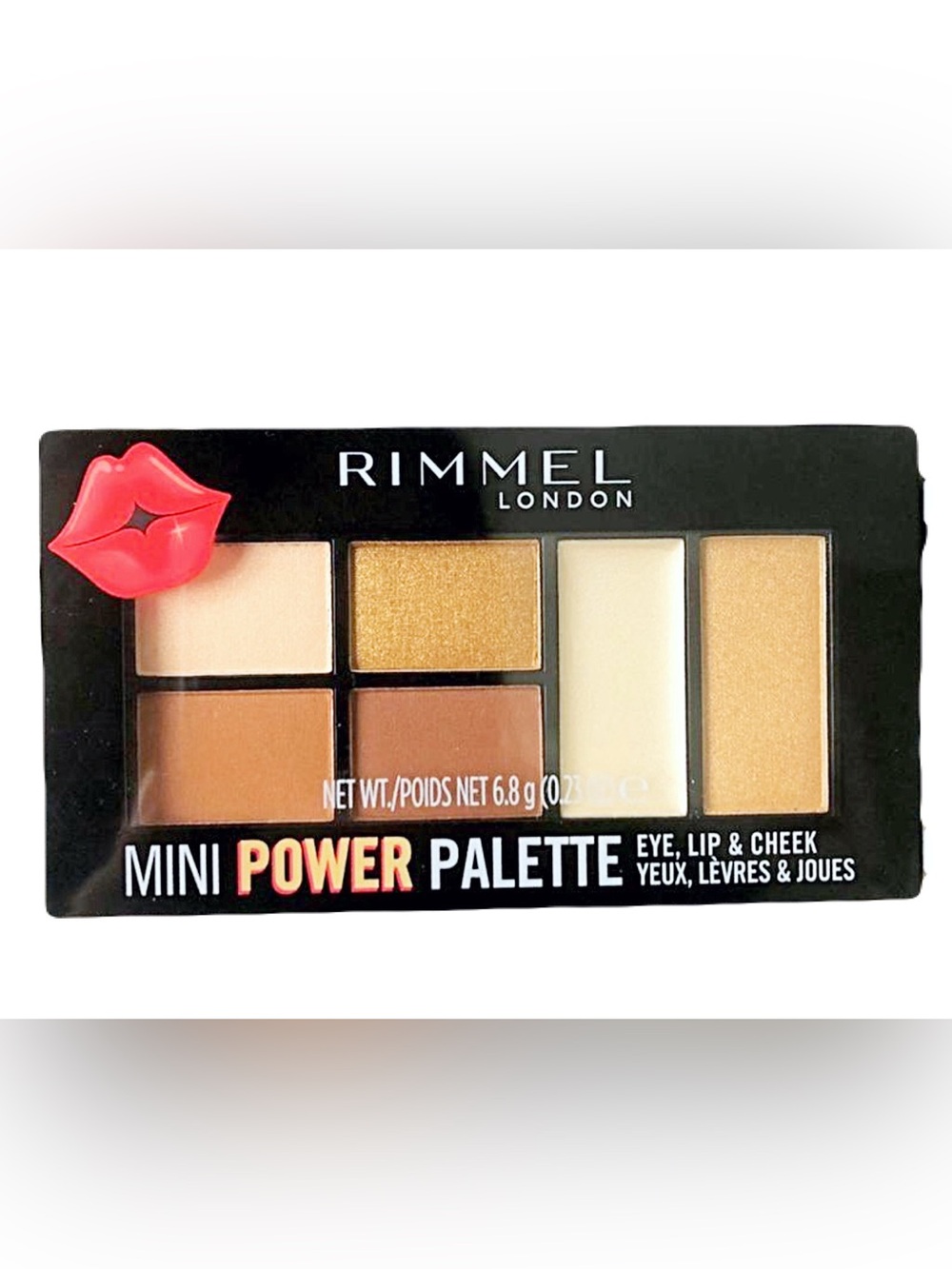 🆕 Rimmel London Mini Power Palette — Gold, Cream & Brown Shades